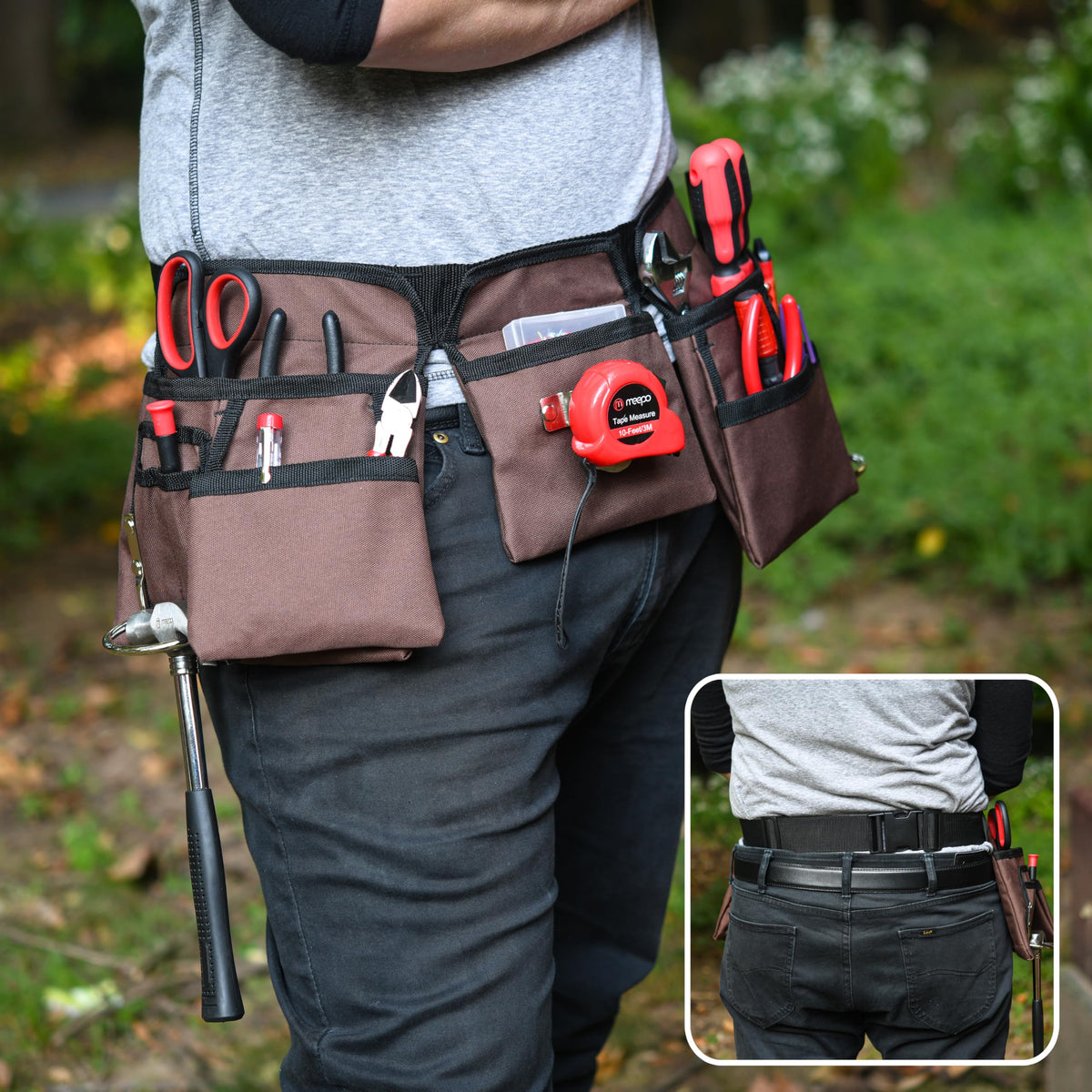 GlossyEnd adjustable belt fits waist 33 to 50 inches for versatile sizing.
