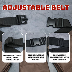 GlossyEnd nail and tool pockets keep pliers and pencils within reach.