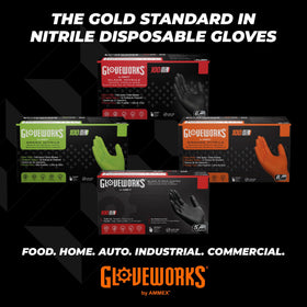 GLOVEWORKS heavy-duty disposable gloves ideal for mechanics.
