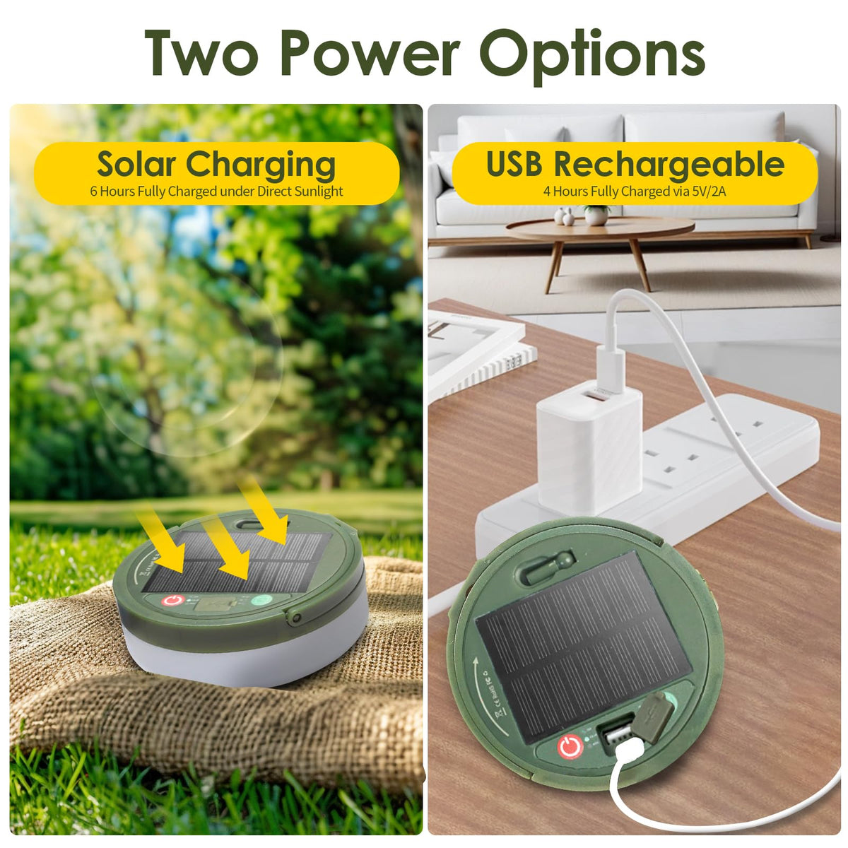 Glowmate 4 in 1 camp light offers eight modes for versatile camping ambiance.