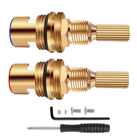 Gluckey Brass 1-001 hot cartridge for reliable valve control and smooth operation.