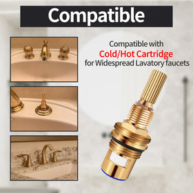 Brass ceramic valve assembly from Gluckey for durable replacement.