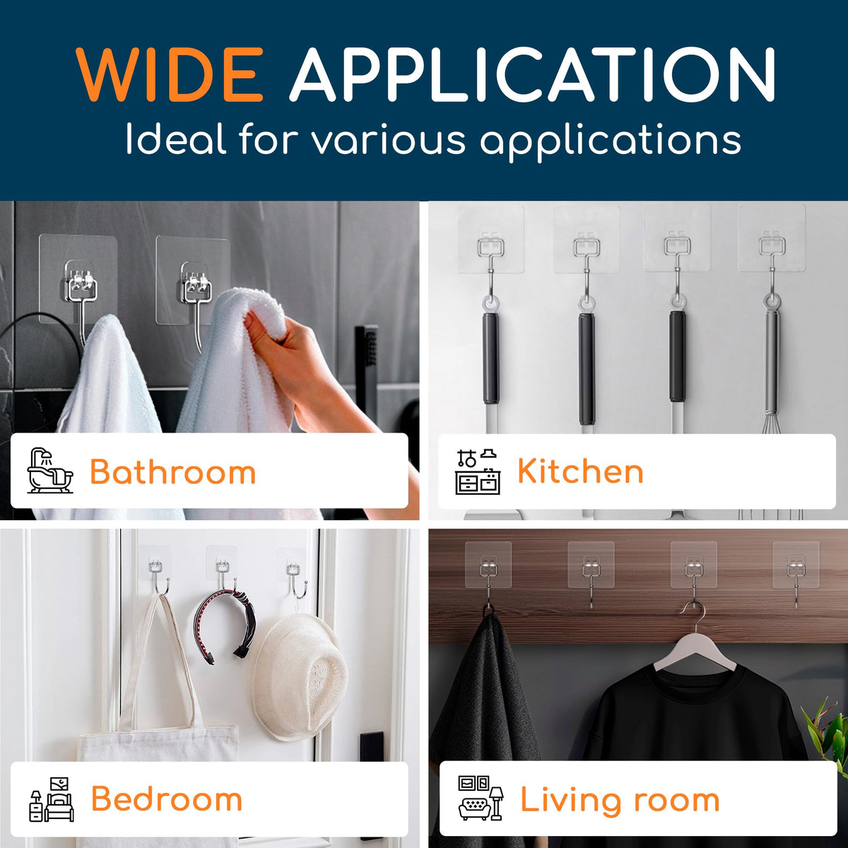 GLUIT hook on door or wall for keys and small bags