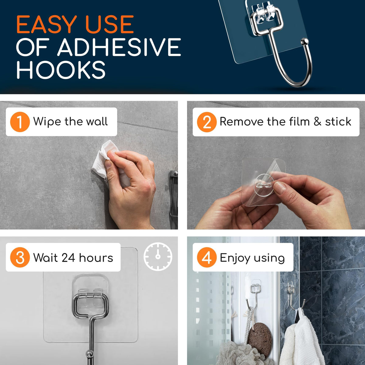 GLUIT easy clean and reuse of adhesive hooks