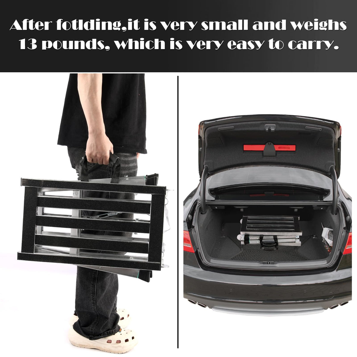 GMGSPT folding work platform adjustable heights for versatile reach