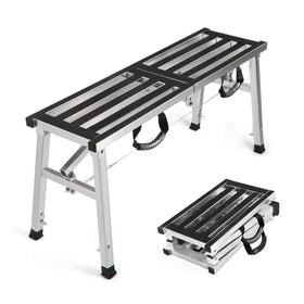 GMGSPT folding work platform folded compact for easy storage and transport