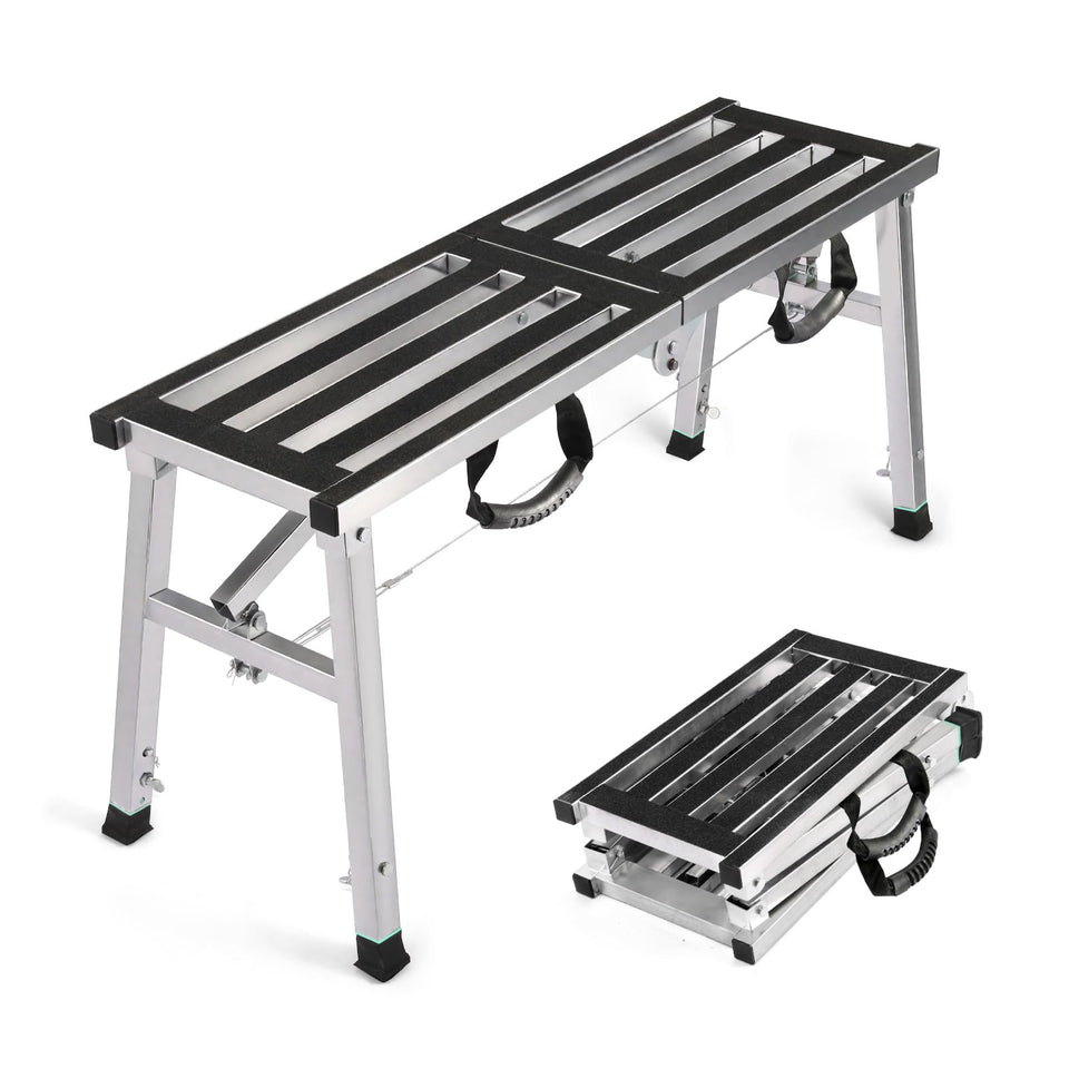 GMGSPT folding work platform folded compact for easy storage and transport