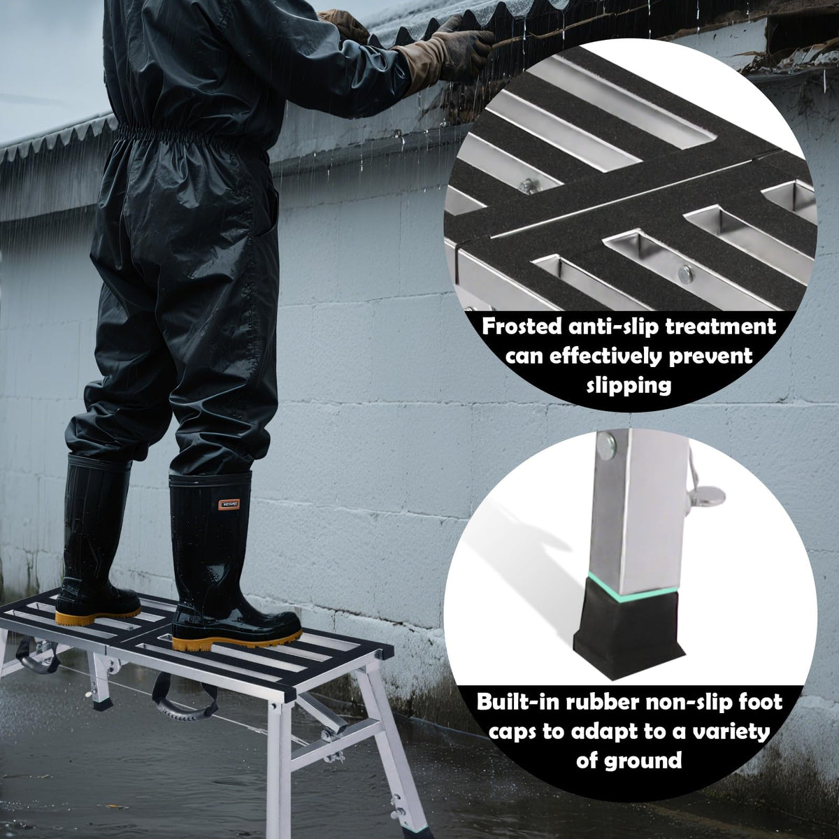GMGSPT folding work platform portable 13 lb for on-the-go tasks