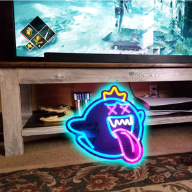GMMLLG King Boo neon sign USB-powered for versatile placement