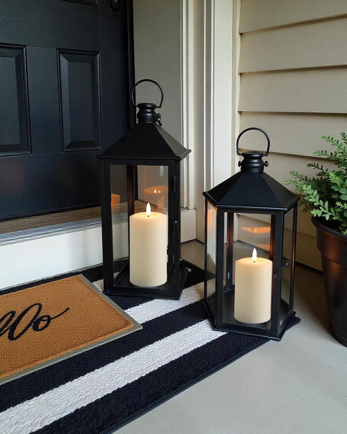 Gmnee battery-powered candles offer long-lasting, safe lighting.