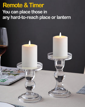 Gmnee flickering warm glow candles mimic real candles for romantic tablescapes.
