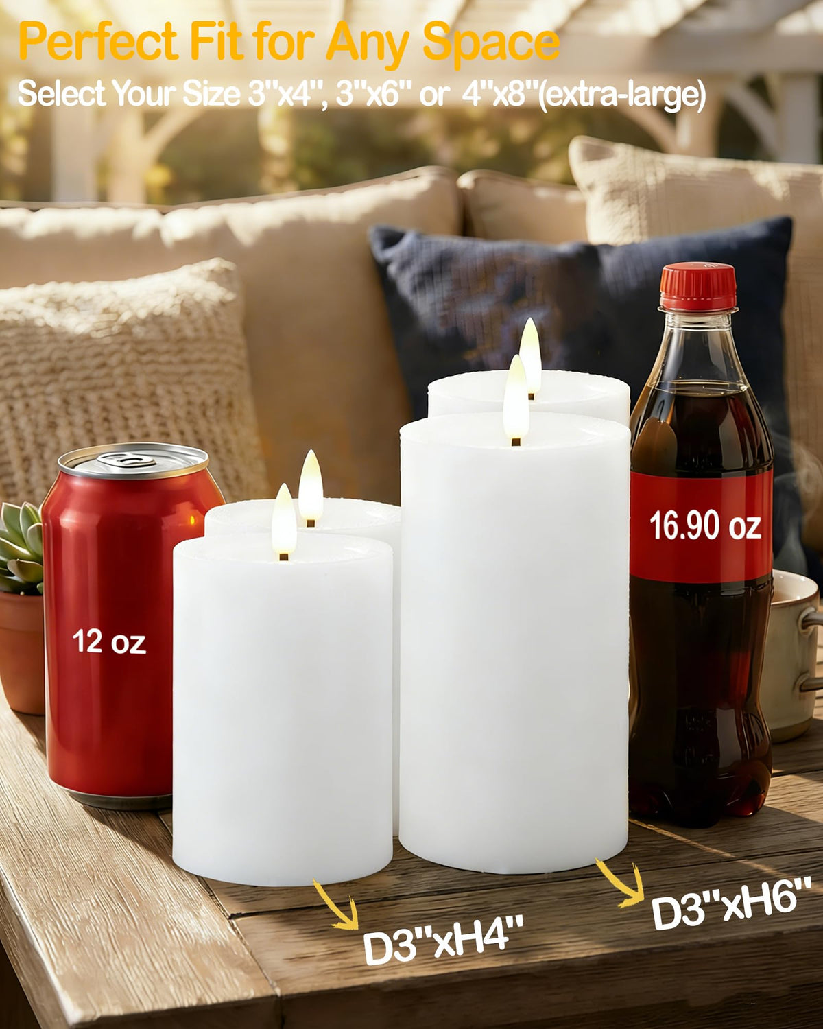 Gmnee no flame no odor candle for nurseries and porches