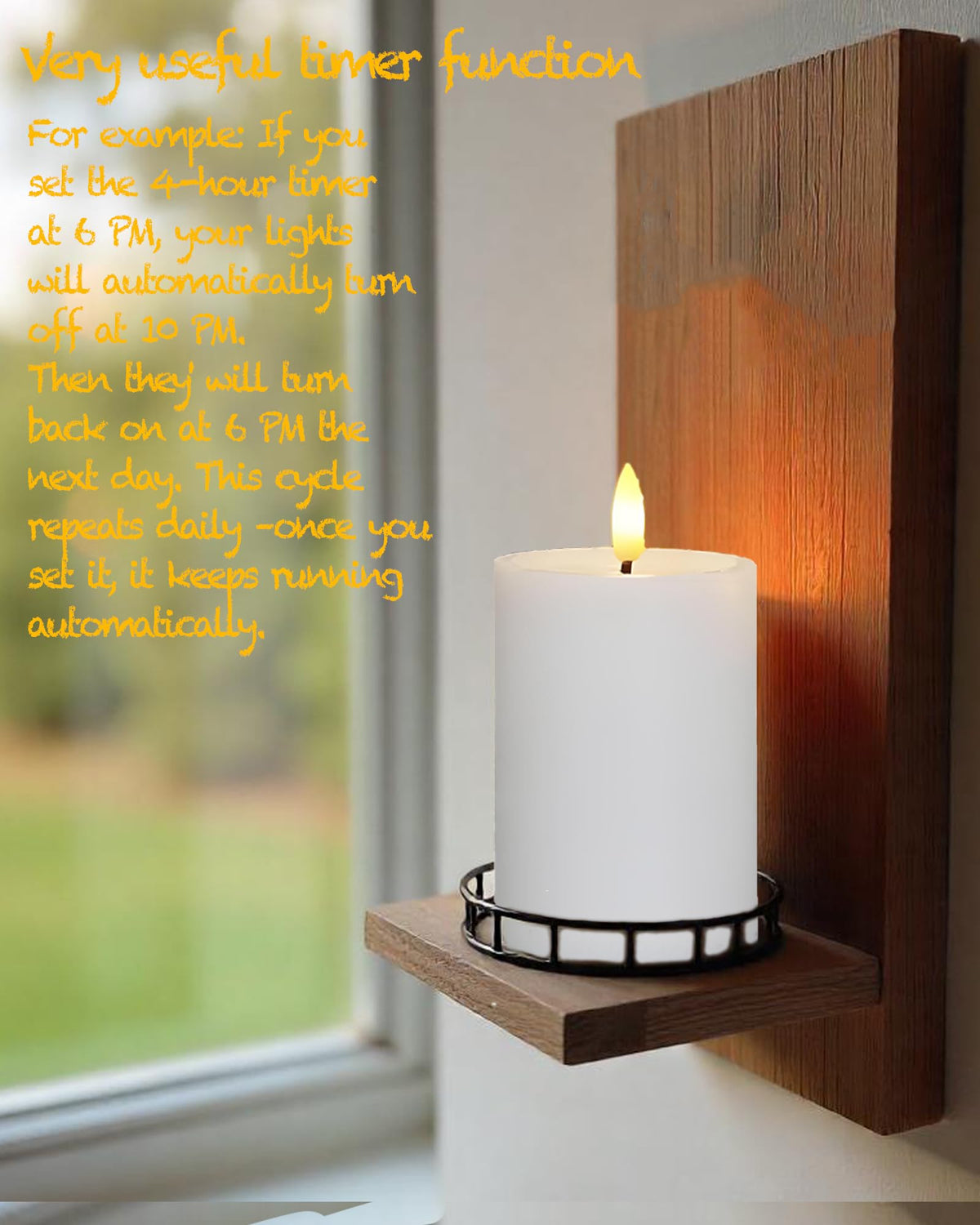 Gmnee porch lantern decor candle enhances outdoor ambiance
