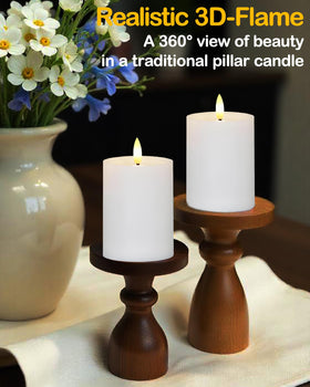 Gmnee remote-timer controlled candle ideal for hard-to-reach lanterns