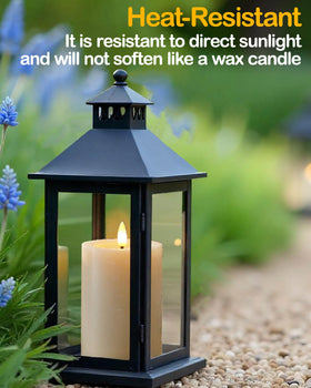 Gmnee safe flameless candle with no flame, smoke, or odor.
