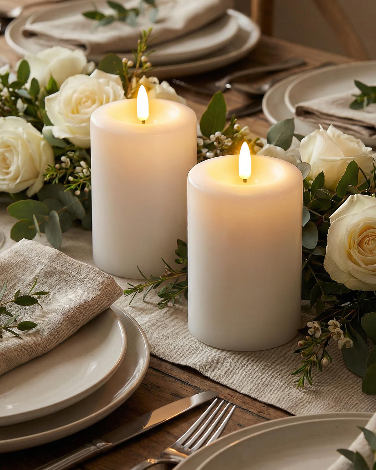 Gmnee safe flameless candles reduce wax mess and fire risks.