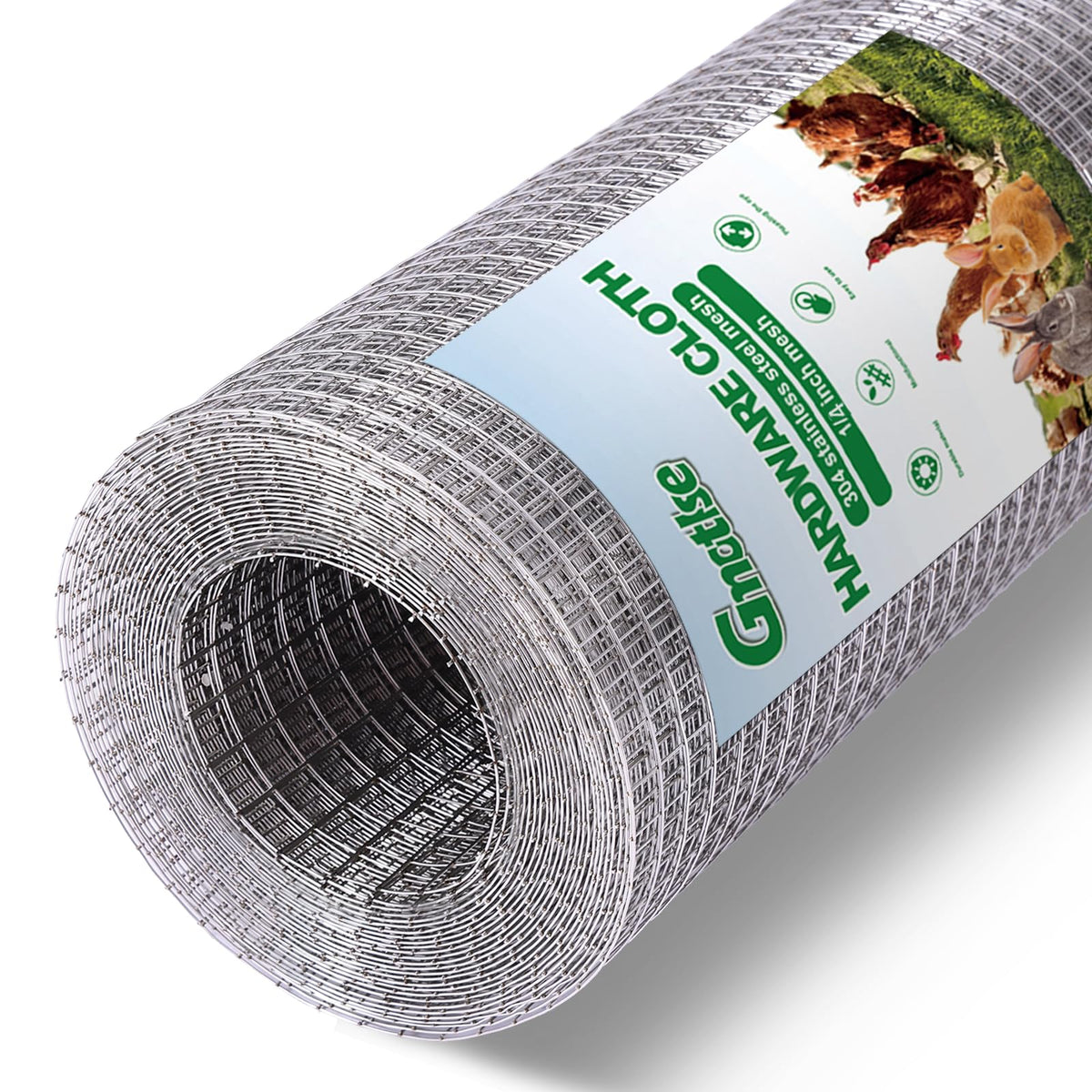 GMOTLSE hardware cloth roll 12in by 10ft for durable garden fencing.