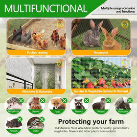 GMOTLSE rodent barrier wire mesh deters pests around yards.