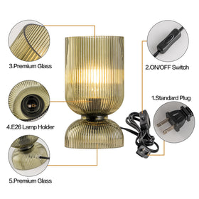 Gmrhndy E26 bulb compatible lamp allows customized brightness