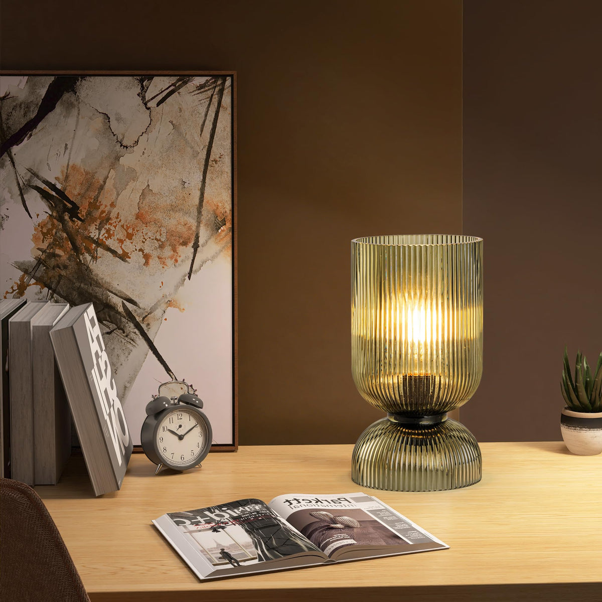 Gmrhndy green glass shade ideal for cozy reading nooks