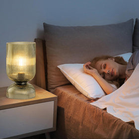 Gmrhndy mid-century table lamp adds an elegant focal point