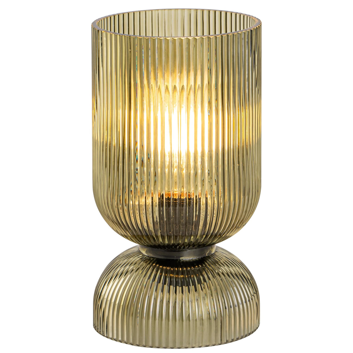 Gmrhndy ribbed glass shade detail enhances contemporary bedroom decor