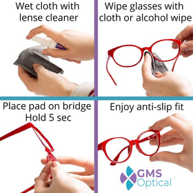 GMS Optical kid-friendly clear pads ideal for active children