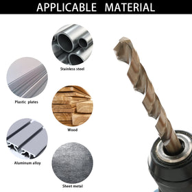 GMTOOLS 135-degree split point ensures centered drilling and fast chip removal.