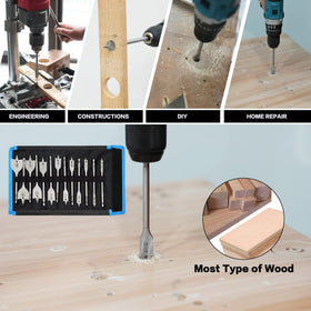 GMTOOLS drilling into wood demonstrates clean holes and smooth chip removal.