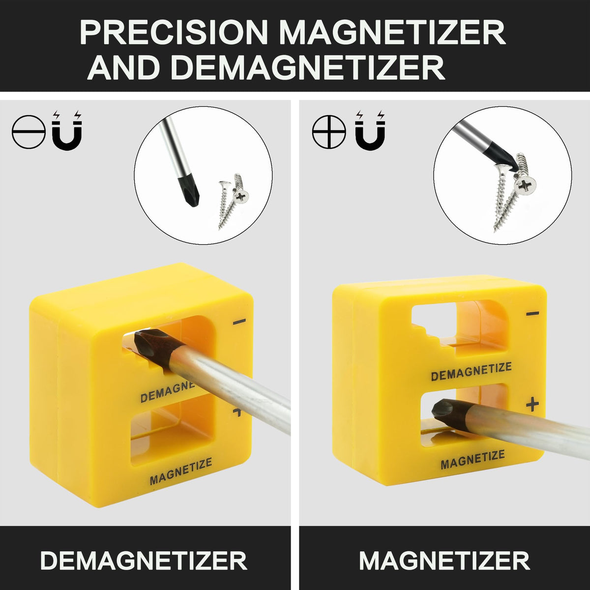 GMTOOLS 25 screwdriver bits for versatile fastener types including Phillips and Torx.