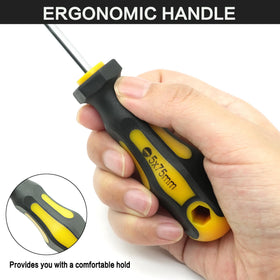 GMTOOLS traditional screwdrivers eight-piece set with ergonomic grip for everyday repairs.