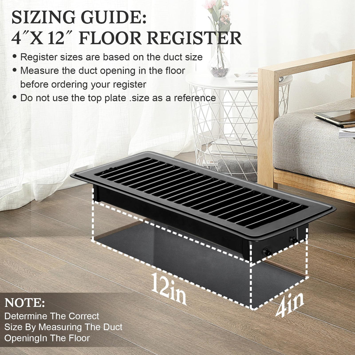 GMurnai durable metal vent cover designed for daily HVAC use.