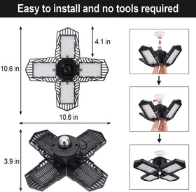 GMximo wide coverage lighting suitable for garages, warehouses, basements, and workshops