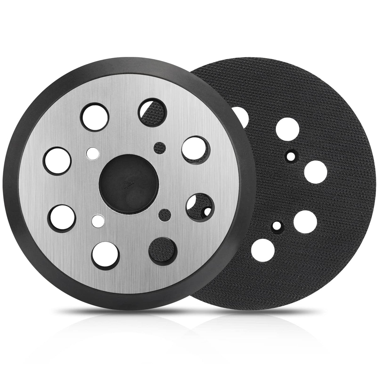 Gnellkoor 2-pack 5-inch 8-hole pad front view for smooth sanding