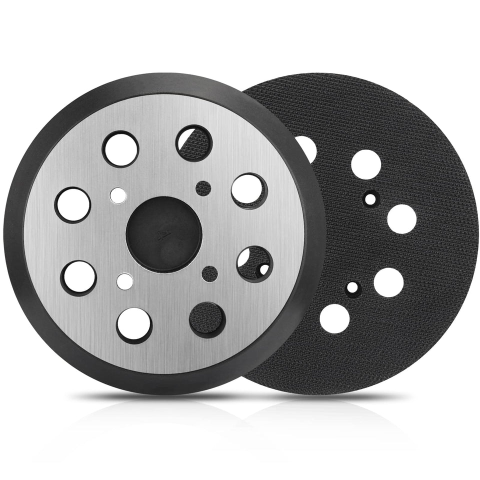 Gnellkoor 2-pack 5-inch 8-hole pad front view for smooth sanding