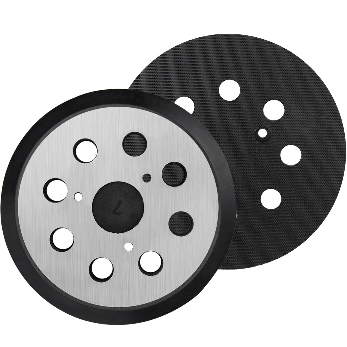 Gnellkoor 5-inch sander pad with 8 holes, metal backing, enhances dust removal for DeWalt.