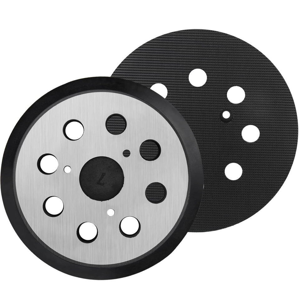 Gnellkoor 5-inch sander pad with 8 holes, metal backing, enhances dust removal for DeWalt.