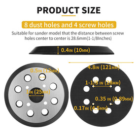 Gnellkoor 8-dust-hole design detail illustrating effective dust collection during sanding