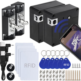 Gnellkoor RFID cabinet lock with hidden body secures cabinets and drawers