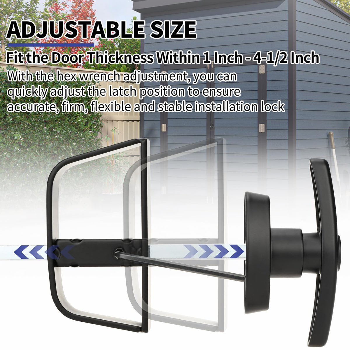 Gnellkoor D-handle assembly shows mounting hardware for quick DIY installation.