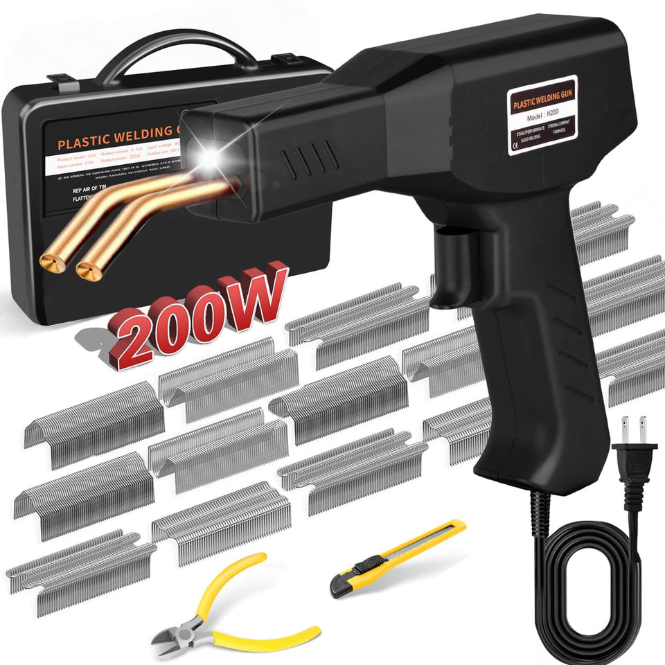 GNI 200W plastic welder front view for fast, strong repairs.