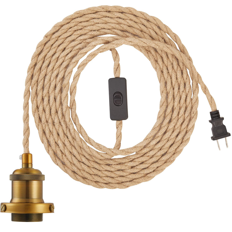 GNOLAK 15.4ft pendant light cord kit for easy ceiling lighting installation.