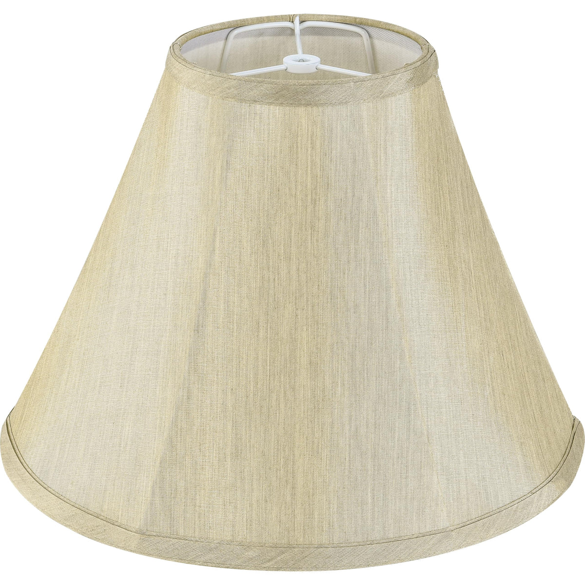 GO&SO champagne gold bell shade close-up showing warm amber glow