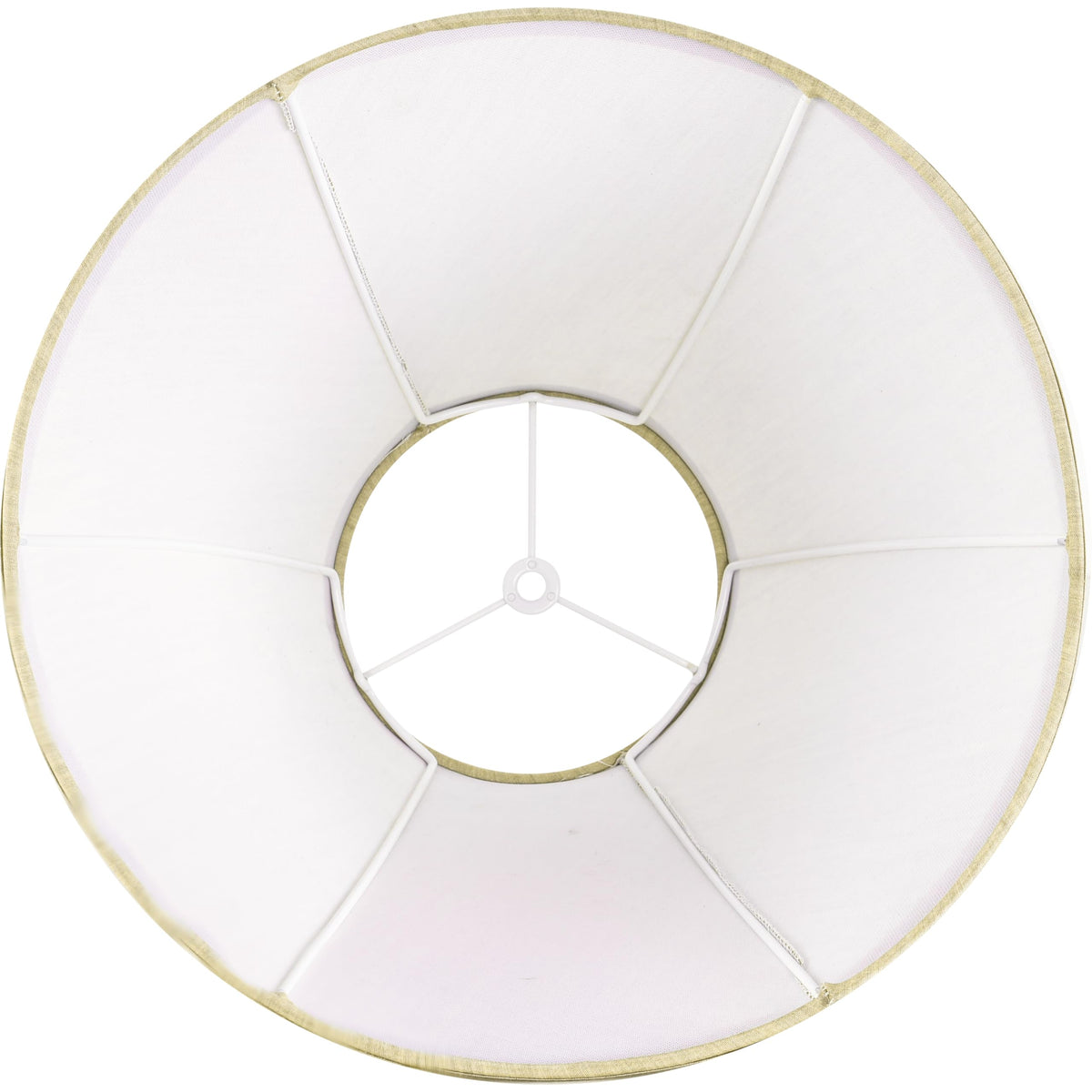 GO&SO champagne gold bell shade on floor lamp complements mid-century decor