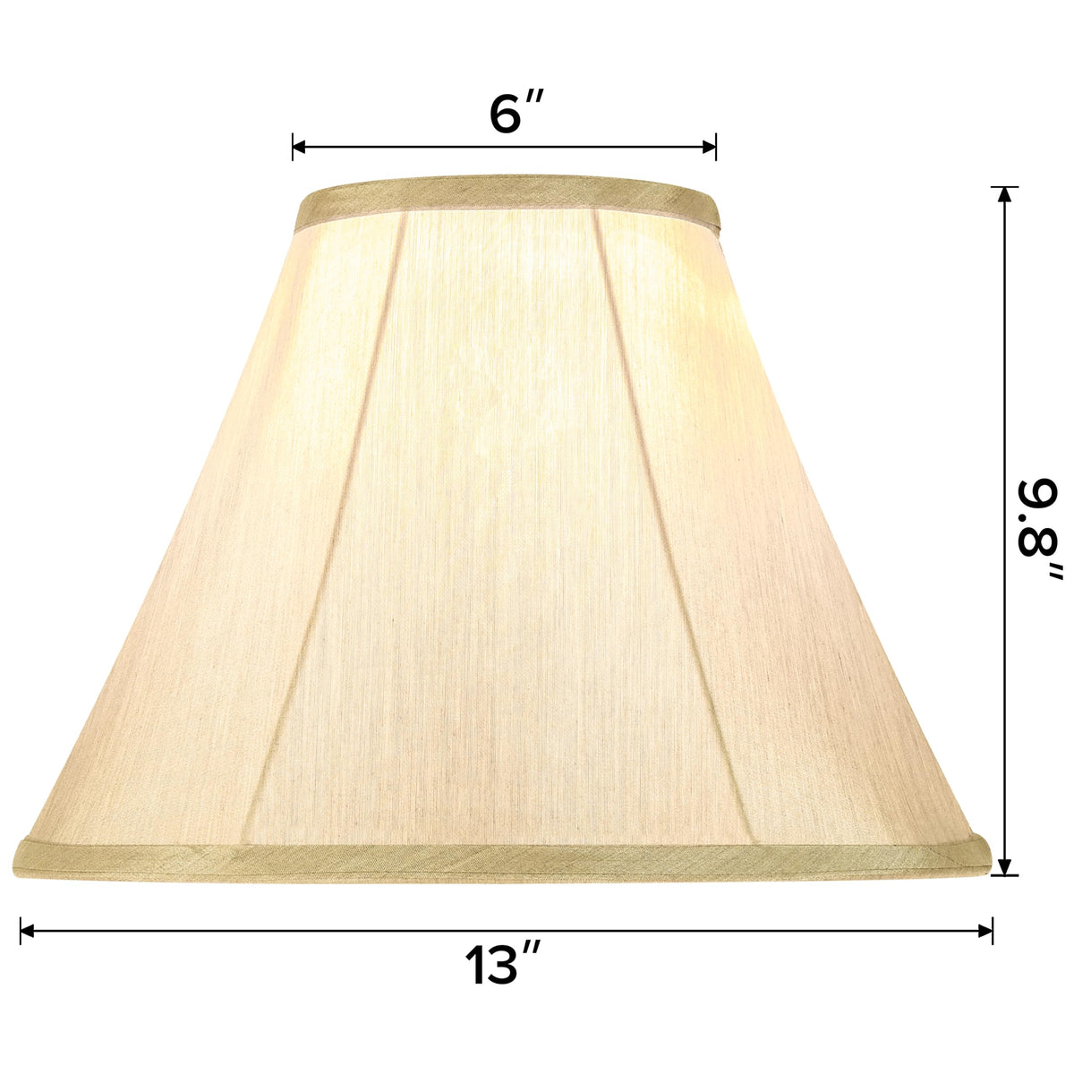 GO&SO champagne gold bell shade on table lamp for cozy evenings