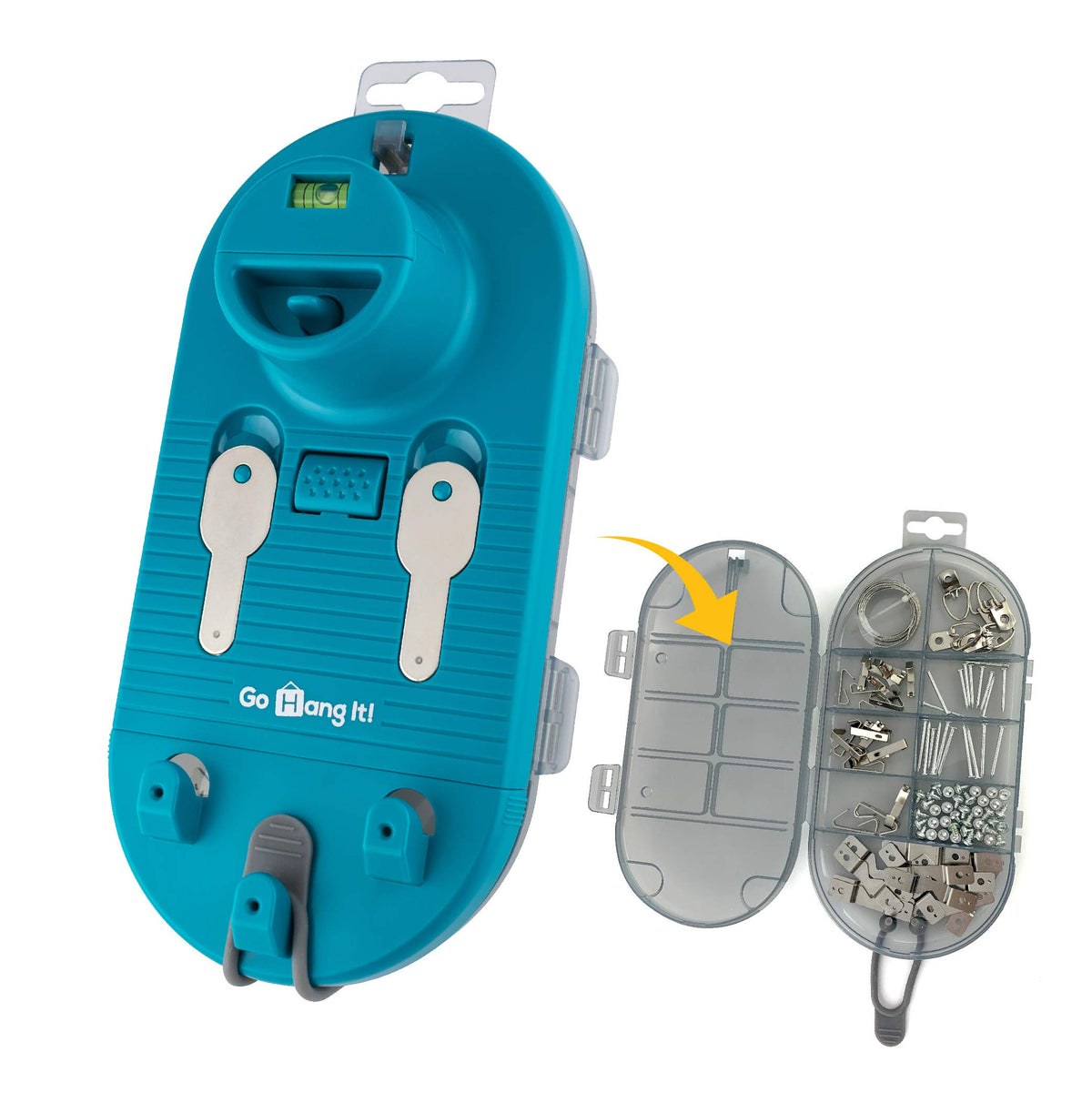 Go Hang It! Pro magnetic keys positioning for precise hang alignment