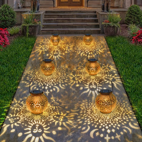 Go2garden 600mAh battery powers long nighttime lighting.