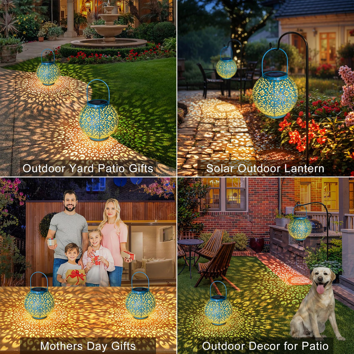 Go2garden 800mAh battery solar lantern for prolonged outdoor use