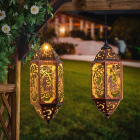 Go2garden antique copper finish lantern durable for outdoor decor