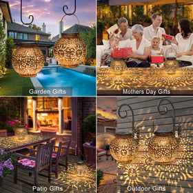 Go2garden Bronze finish outdoor lantern adds antique charm.